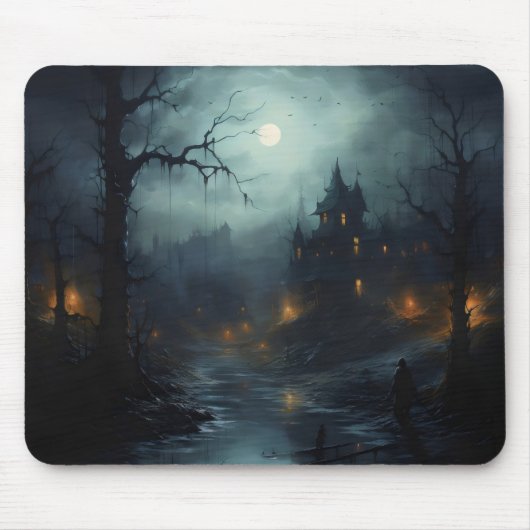 Dunkle Fantasy-Horror-Landschaft Mousepad (Vorne)
