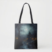 Dunkle Fantasy Horror Landschaft Tasche (Vorderseite)