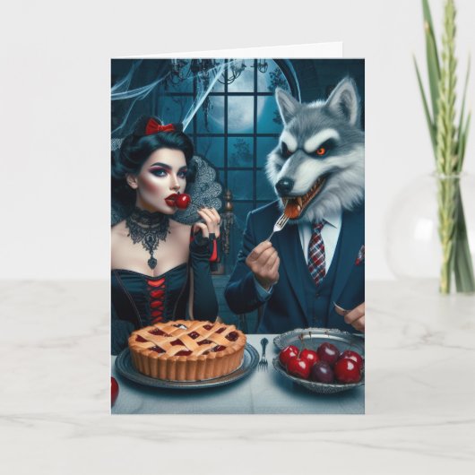 Dunkle Fantasy-Kollision Geburtstag Karte (Vorderseite)