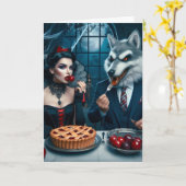 Dunkle Fantasy-Kollision Geburtstag Karte (Gelbe Blume)