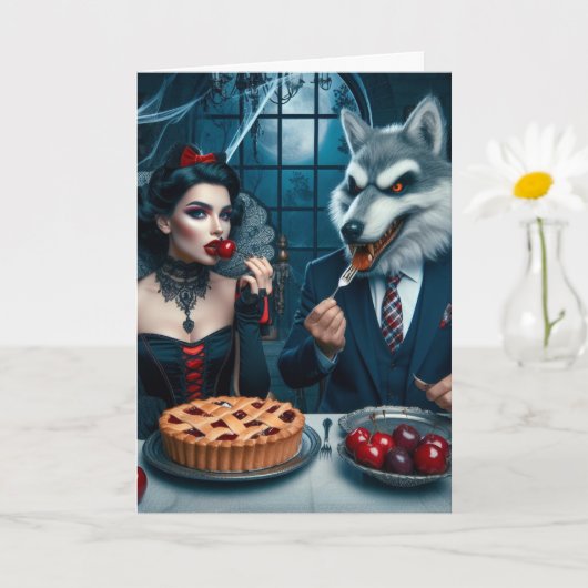 Dunkle Fantasy-Kollision Geburtstag Karte (Kleine Pflanze)