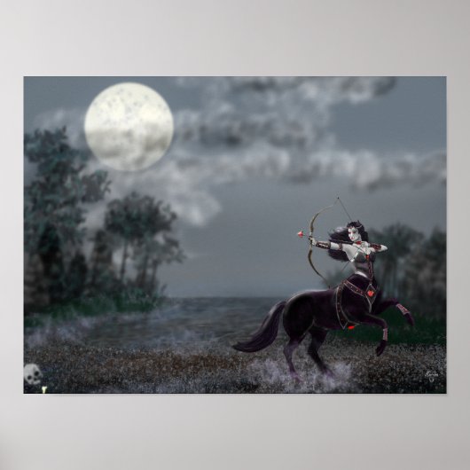 Dunkle Fantasy-Ritter-Wandkunstposter Poster (Vorne)