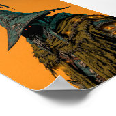 Dunkle Fantasy Ronin Samurai Poster (Ecke)