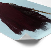 Dunkle Fantasy Roter Umhang Ritter Poster (Ecke)