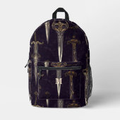 Dunkle Fantasy-Schwerter Bedruckter Rucksack (Vorderseite)