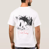 Dunkle Fantasy Surreal Landschaft T-Shirt (Rückseite)