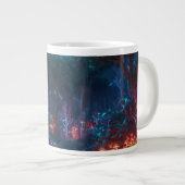 Dunkle Fantasy-Waldkunst-Kaffeetasse Jumbo-Tasse (Vorderseite Rechts)