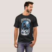 Dunkle Fantasy-Wolf-Kunst für Fans T-Shirt (Vorne ganz)