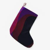 Dunkle Farbe Abstrakt 716 Kleiner Weihnachtsstrumpf (Vorderansicht (hängend))