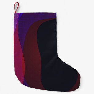 Dunkle Farbe Abstrakt 716 Kleiner Weihnachtsstrumpf