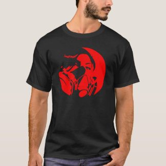 dunkle Farbe Grafmaske T-Shirt