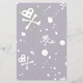 Dunkle FarbeEmo Muster mit Farbe Briefpapier (Vorderseite)