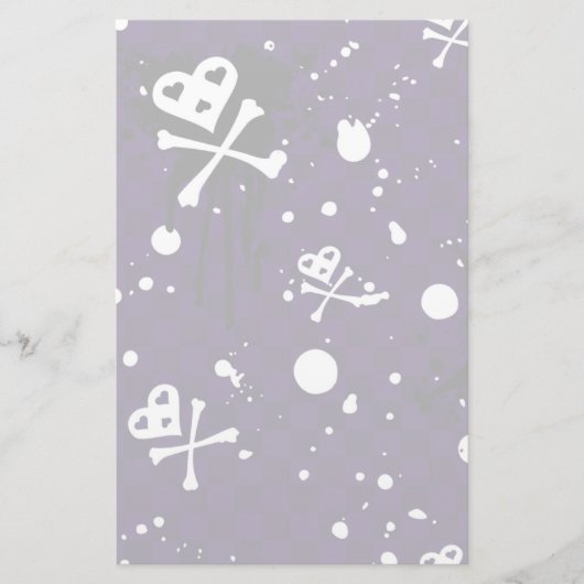 Dunkle FarbeEmo Muster mit Farbe Briefpapier (Vorderseite)