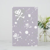 Dunkle FarbeEmo Muster mit Farbe Briefpapier (Stehend Vorderseite)