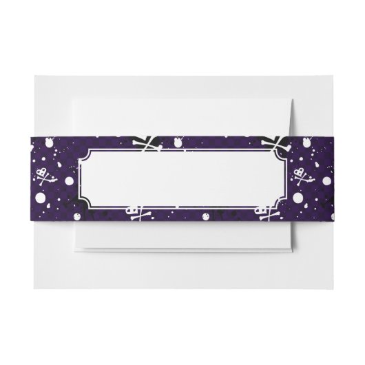 Dunkle FarbeEmo Muster mit Farbe Einladungsbanderole (Vorderseite Beispiel)