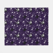 Dunkle FarbeEmo Muster mit Farbe Fleecedecke (Vorderseite (Horizontal))