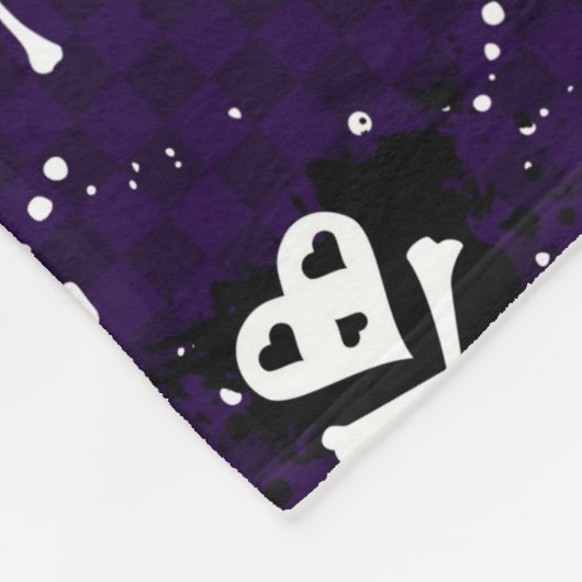 Dunkle FarbeEmo Muster mit Farbe Fleecedecke (Ecke)