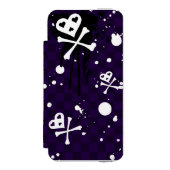 Dunkle FarbeEmo Muster mit Farbe Incipio iPhone Geldbeutel-Hülle (Folio Vorderseite)