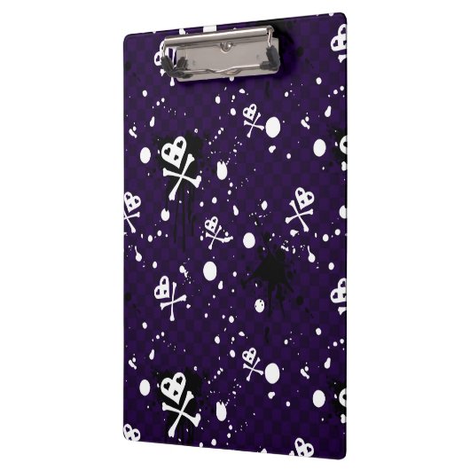 Dunkle FarbeEmo Muster mit Farbe Klemmbrett (Links)