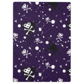 Dunkle FarbeEmo Muster mit Farbe Klemmbrett (Rückseite)