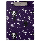 Dunkle FarbeEmo Muster mit Farbe Klemmbrett (Vorderseite)