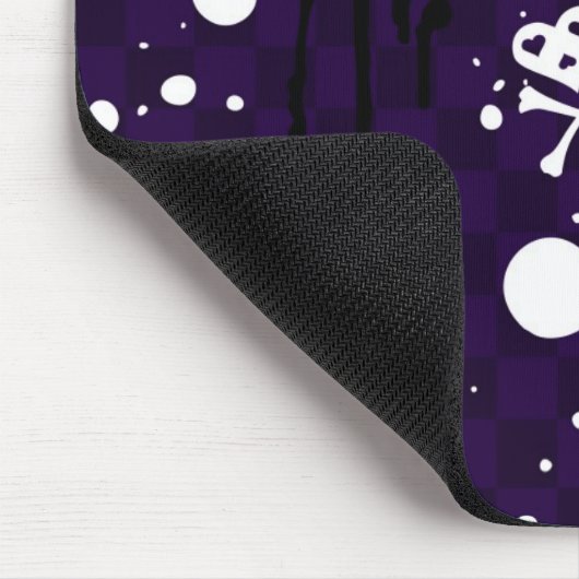 Dunkle FarbeEmo Muster mit Farbe Mousepad (Ecke)