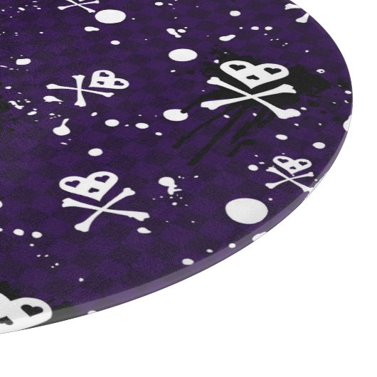 Dunkle FarbeEmo Muster mit Farbe Schneidebrett (Ecke)