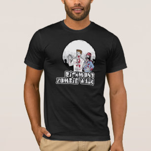 dunkle Farben des rva Zombiewegs amerikanisches T-Shirt