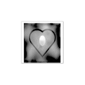 Dunkle Farben leuchten, weißer Sticker Gummistempel (Prägung)