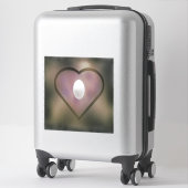 Dunkle Farben leuchtend hören weiße Glühbirne Aufkleber (Koffer)