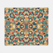 Dunkle Farben zeitgemäßes Design Fleecedecke (Vorderseite (Horizontal))
