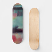 Dunkle, farbige abstrakte Mischung Skateboard (Vorderseite)