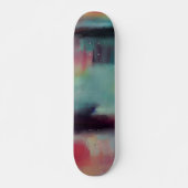 Dunkle, farbige abstrakte Mischung Skateboard (Vorne)