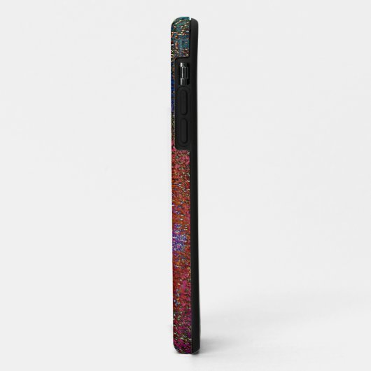 Dunkle, farbige grinöse Textur in kratzfarbiger Ti Case-Mate iPhone Hülle (Hinten/Links)