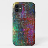 Dunkle, farbige grinöse Textur in kratzfarbiger Ti Case-Mate iPhone Hülle (Rückseite)