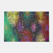 Dunkle, farbige grinöse Textur in kratzfarbiger Ti Fußmatte (Vorderseite)