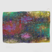 Dunkle, farbige grinöse Textur in kratzfarbiger Ti Golfhandtuch (Horizontal)