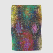 Dunkle, farbige grinöse Textur in kratzfarbiger Ti Golfhandtuch (Vorderseite)