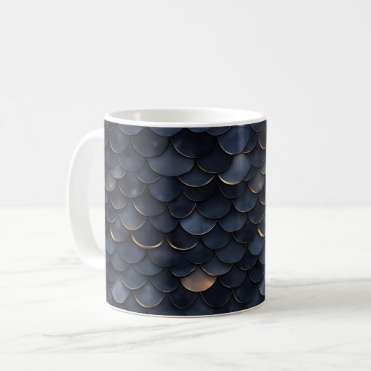 Dunkle Farbskalierungs-Muster Kaffeetasse (Vorderseite Links)