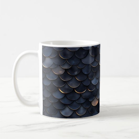 Dunkle Farbskalierungs-Muster Kaffeetasse (Links)
