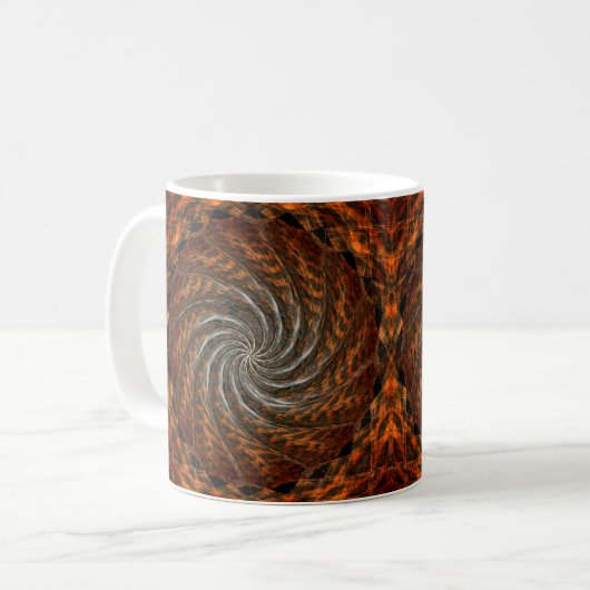 Dunkle Feather Sphere Kaffeetasse (Vorderseite Links)