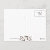 Dunkle Fee Baba Ukrainische Volkskunst Postkarte (Rückseite)