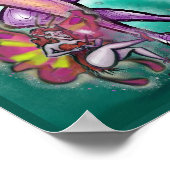 Dunkle Fee bei leichten Fee Poster (Ecke)