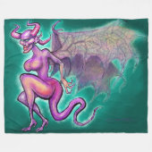 Dunkle Fee Fleecedecke (Vorderseite (Horizontal))