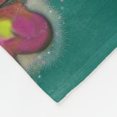 Dunkle Fee Fleecedecke (Ecke)