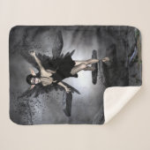 Dunkle Fee Sherpadecke (Vorderseite (Horizontal))