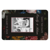 Dunkle Flora speichert das Datumsfenster Magnet (Horizontal)