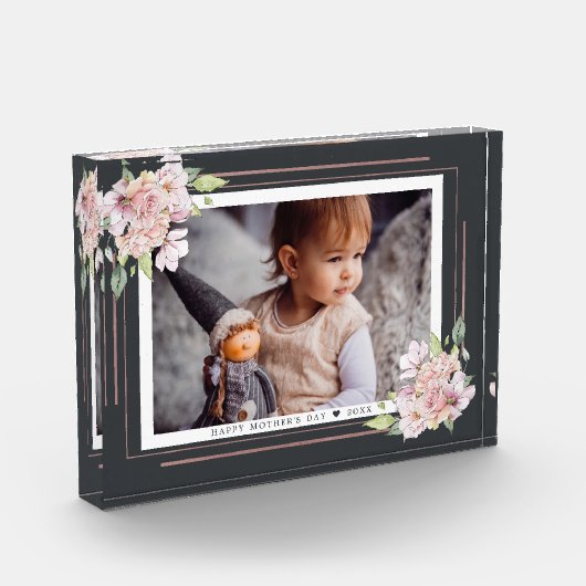 Dunkle Floral auf schwarz | Foto der Mutter (Links)