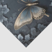 Dunkle Floral Butterfly Seidenpapier (Detail)