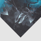 Dunkle Floral Seidenpapier (Ausschnitt)